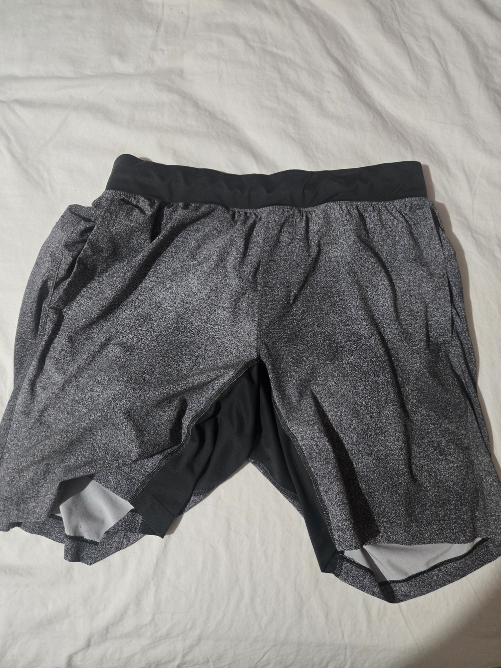 lululemon athletica Men's Speckled Gray Athletic Shorts